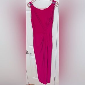 Lauren by Ralph Lauren evening gown in fuchsia.
